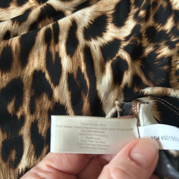 BOSTON PROPER Leopard Print Leather Embellished Tank Top XS - Picture 8 of 8